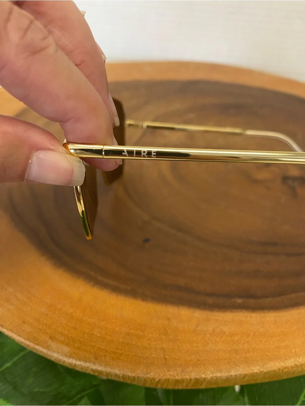 AIRE Asteroid Gold Framed Sunglasses